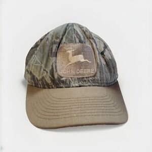 John Deere Hat Snapback Trucker Cap Curk USA Made Camouflage Camo